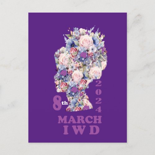 International Womens Day 2024 Celebrate Feminini Postcard