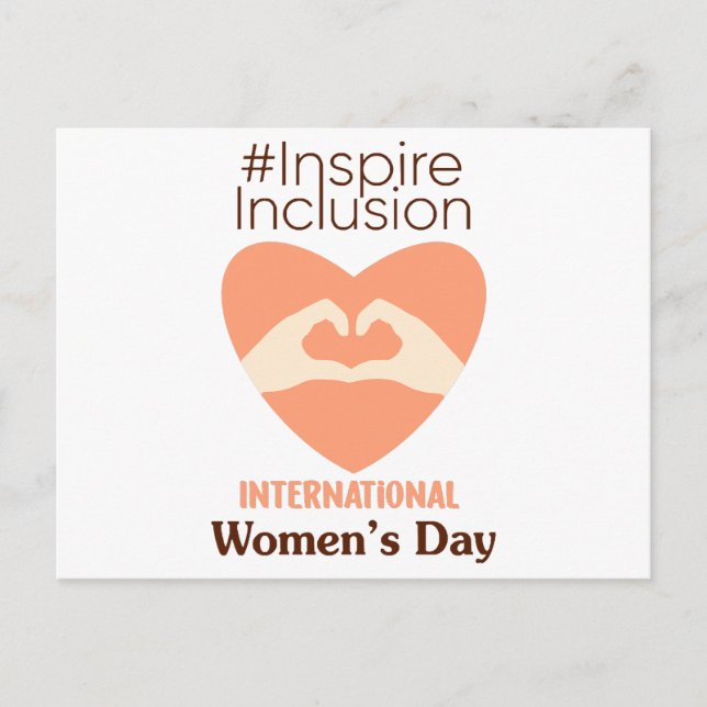 International Women's Day 2024 Inspire Inclusion  Holiday Postcard (Front)