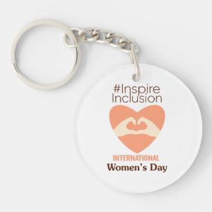 International Women's Day 2024 Inspire Inclusion  Keychain