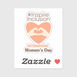 International Women's Day 2024 Inspire Inclusion Sticker