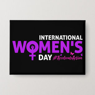 International Women's Day 2025 Accelerate Action Button