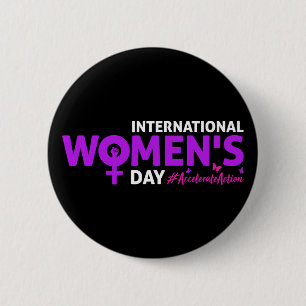 International Women's Day 2025 Accelerate Action Button