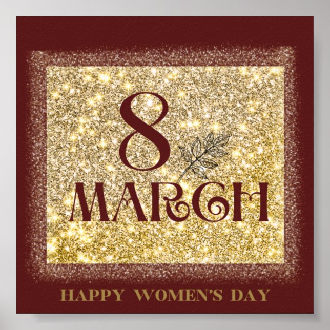 International Women's Day 2025: Celebrate Feminini Poster (Front)