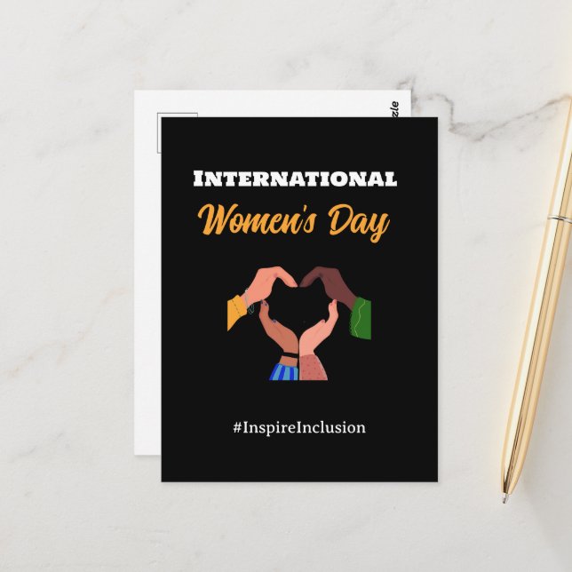  International Women's Day 2025 inclusion feminist Postcard (Front/Back In Situ)
