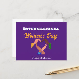 International Women's Day 2025 inclusion feminist Postcard