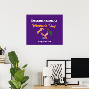 International Women's Day 2025 inclusion feminist Poster