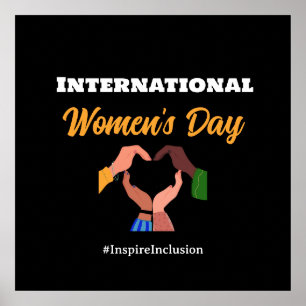 International Women's Day 2025 inclusion feminist Poster
