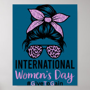 International women's day 2026 8 march iwd give to poster