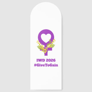 International Women's Day 2026 IWD Give To Gain Bookmarks