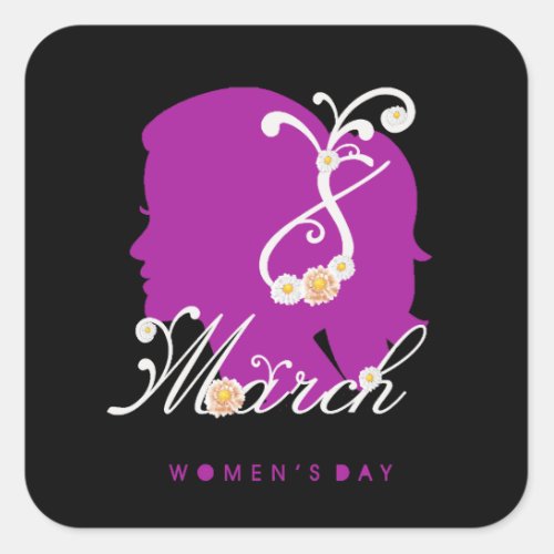 international womens day 8 march 2024 shirt  square sticker