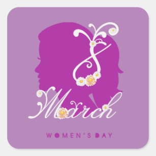 international women's day 8 march 2024 shirt  square sticker