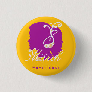 international women's day 8 march 2025 button