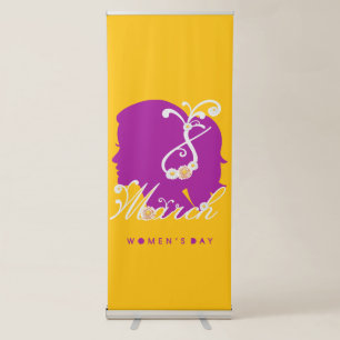 international women's day 8 march 2025 retractable banner