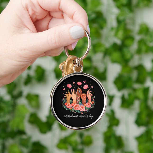 International Women's Day 8 March 2026 Keychain (Hand)