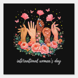 International Women's Day 8 March 2026 Sign