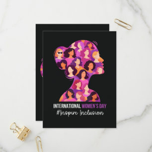 International Women's Day 8 March Invitation Postcard