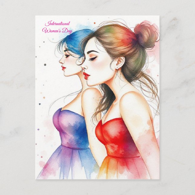 International Women's Day 8 March  Postcard (Front)