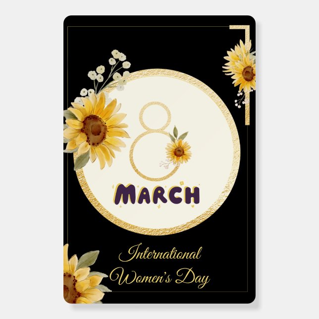International Women's Day 8th march 2025 Foam Board (Front)