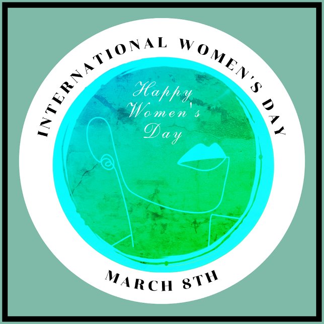 International Women's Day 8th March Colorful Button (Creator Uploaded)