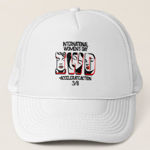 International Women's Day Accelerate Action Trucker Hat