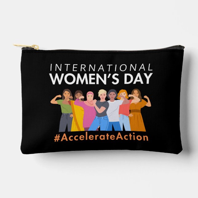 International women's day  accessory pouch (Front)