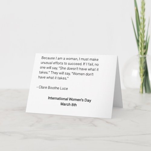 International Womens Day _ All Women Card