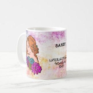 International Women's Day Auburn Hair Pretty Lady Coffee Mug