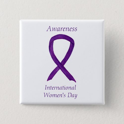 International Womens Day Awareness Custom Pins