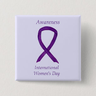 International Women's Day Awareness Custom Pins