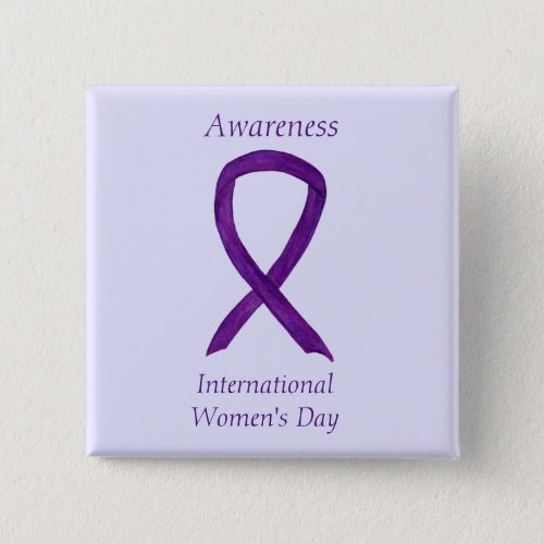 International Womens Day Awareness Custom Pins