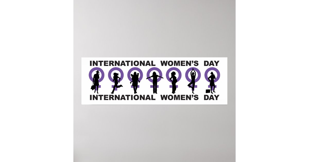 International Women S Day Banner Poster Zazzle Com