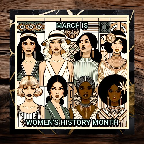 International Womens Day Black and Gold  Poster