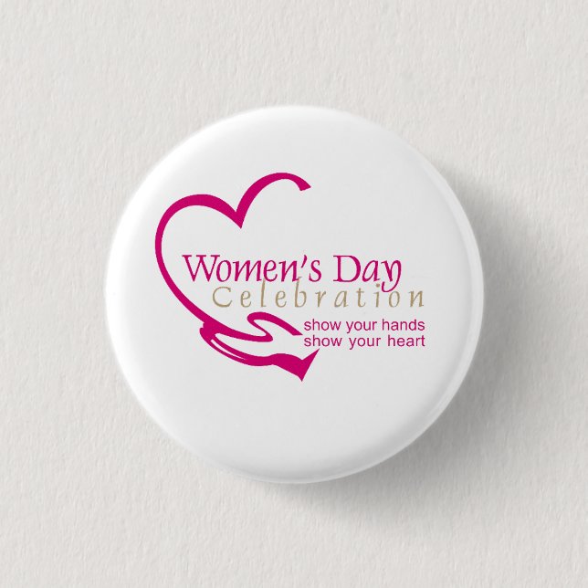 International women's day bu button (Front)