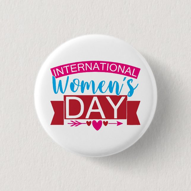 International Womens Day  Button (Front)