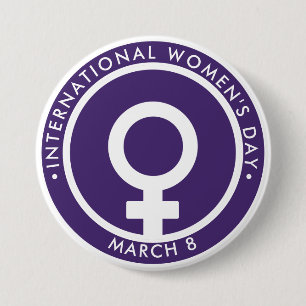 International Women's Day Button