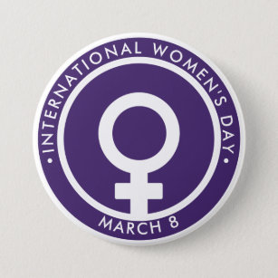 International Women's Day Button
