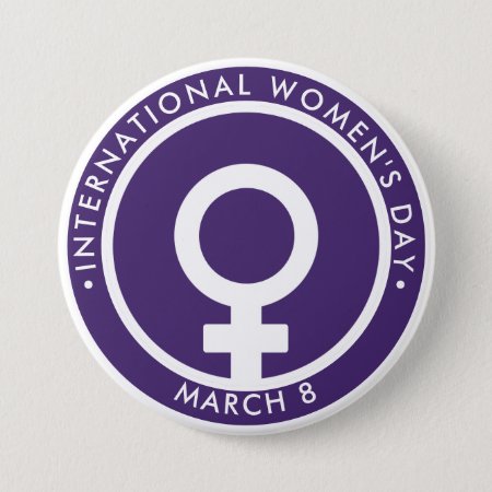 International Women's Day Button