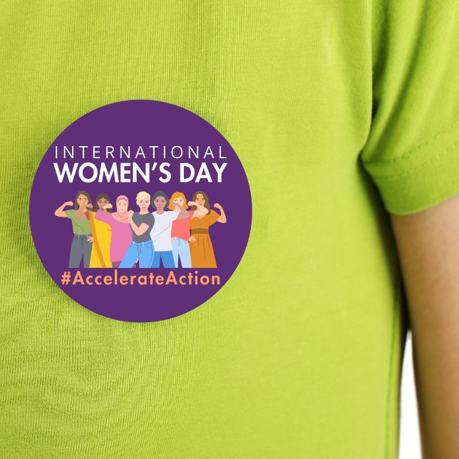 International women's day button (Creator Uploaded)