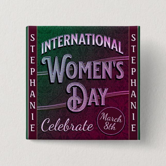 International Women's Day Button (Front)