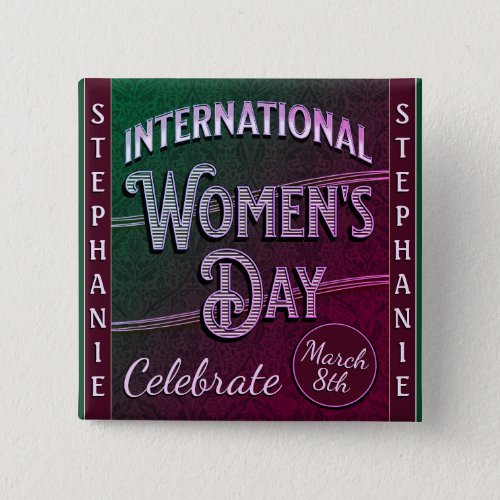 International Womens Day Button