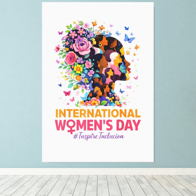 International Women's Day Canvas Print (Insitu(Wood Floor))