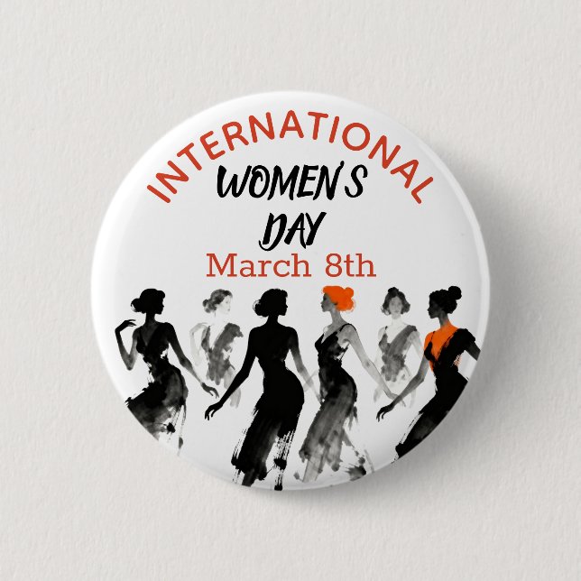 International Women's Day | Celebrating Women Button (Front)