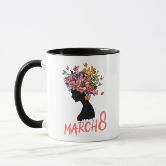 International Women's Day clip art, March 8th Mug