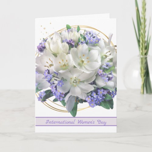 International Womens Day Crocuses Card