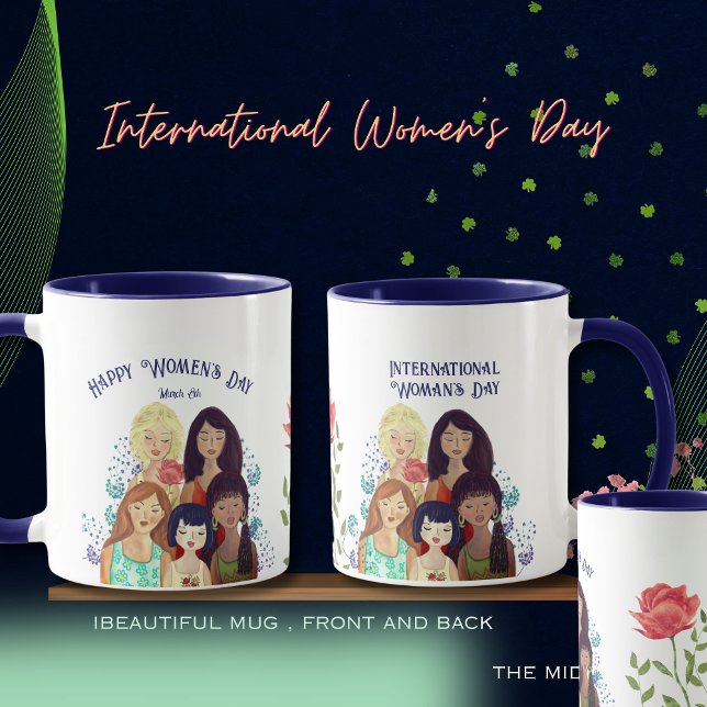 International Women's Day Empowerment BLUE Mug (International Women's Day Empowerment BLUE Mug)