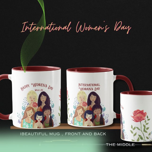 International Women's Day Empowerment RED Mug (International Women's Day Empowerment RED Mug)