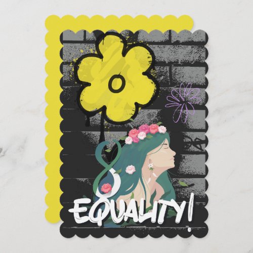 International Womens Day_ Equality and Justice  Holiday Card