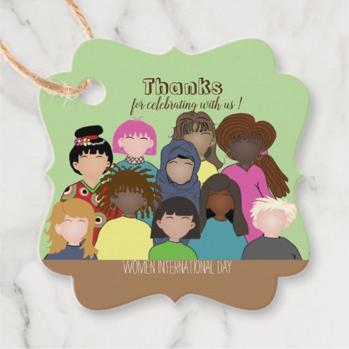 International Womens Day Favor Tags