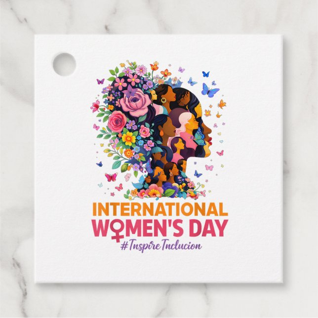 International Women's Day Favor Tags (Front)