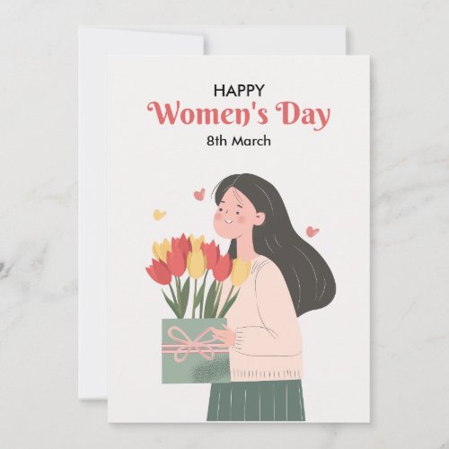 international womens day greeting card
